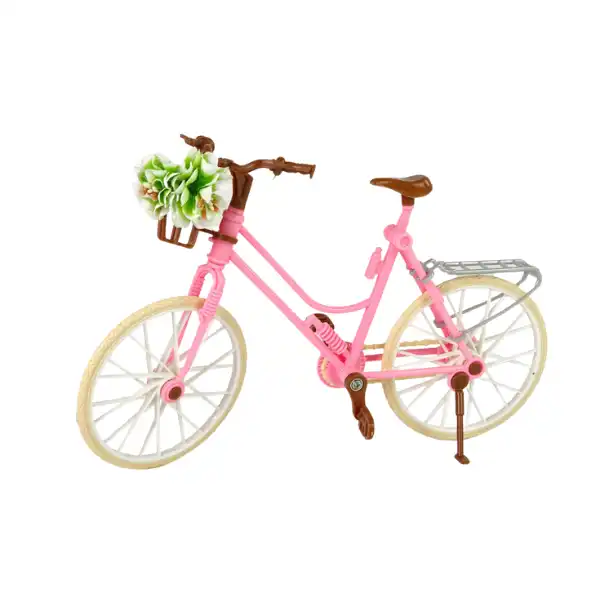 Păpușa Emily cu bicicletă