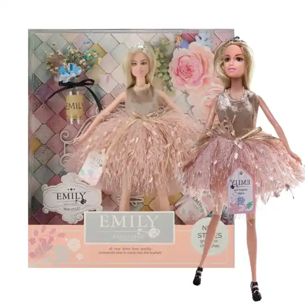 Păpușa Emily „Seria fină cu flori”