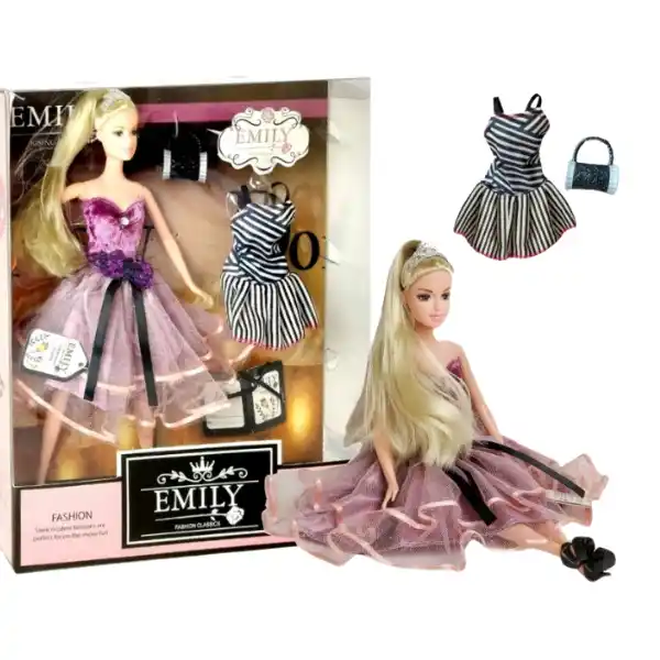 Păpușa Emily „Seria lavandă cu accesorii”
