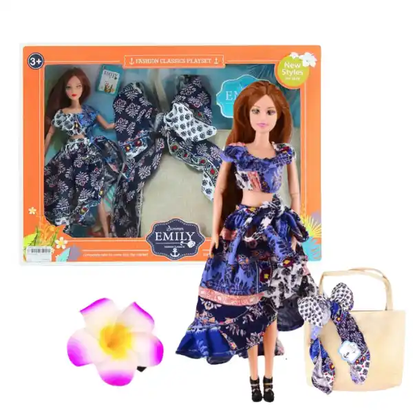 Papusa Emily cu gentuță