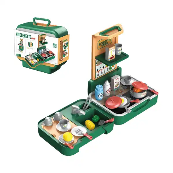 Valiza cu bucătărie interioară, 43 detalii