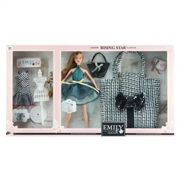 Игровой набор: кукла «Эмили» + сумочка для ребенка