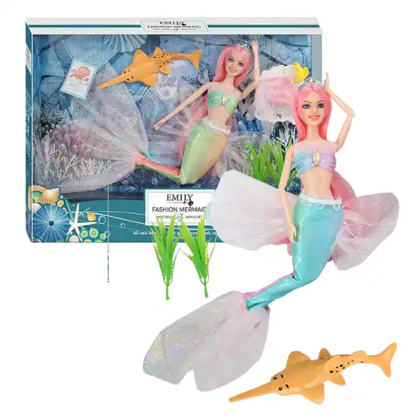 Кукла Эмили «Русалочка с морским питомцем»