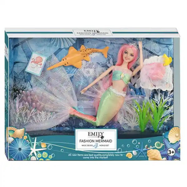 Кукла Эмили «Русалочка с морским питомцем»
