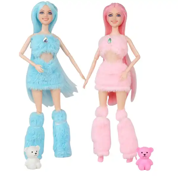 Păpușa Emily cu ursuleț, (as.)