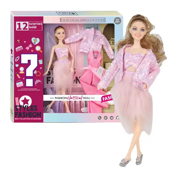 Păpușa modnică cu surpriză