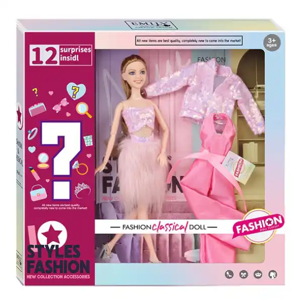 Păpușa modnică cu surpriză