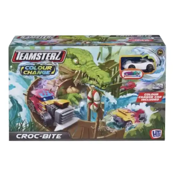 Игровой набор «Трасса с крокодилом и машинкой, меняющей цвет»