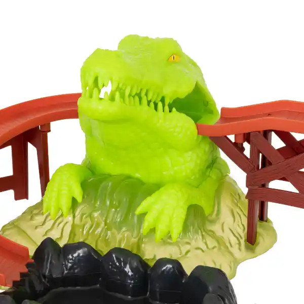 Игровой набор «Трасса с крокодилом и машинкой, меняющей цвет»