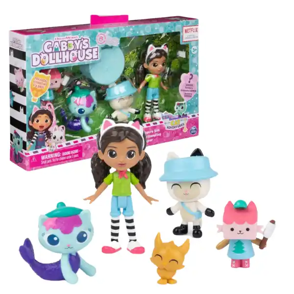 Set de figurine mini: Mica tabără, seria „Gabby’s Dollhouse”