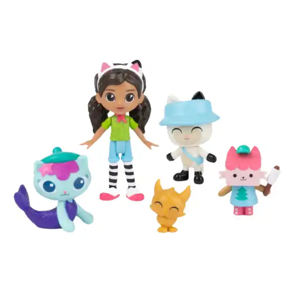 Set de figurine mini: Mica tabără, seria „Gabby’s Dollhouse”