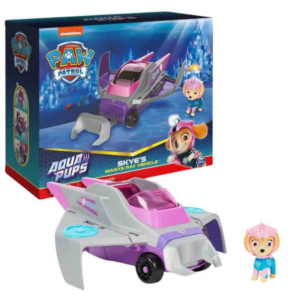 Vehicul Acvatic cu Figurină Skye, seria „Patrula Cățelușilor”