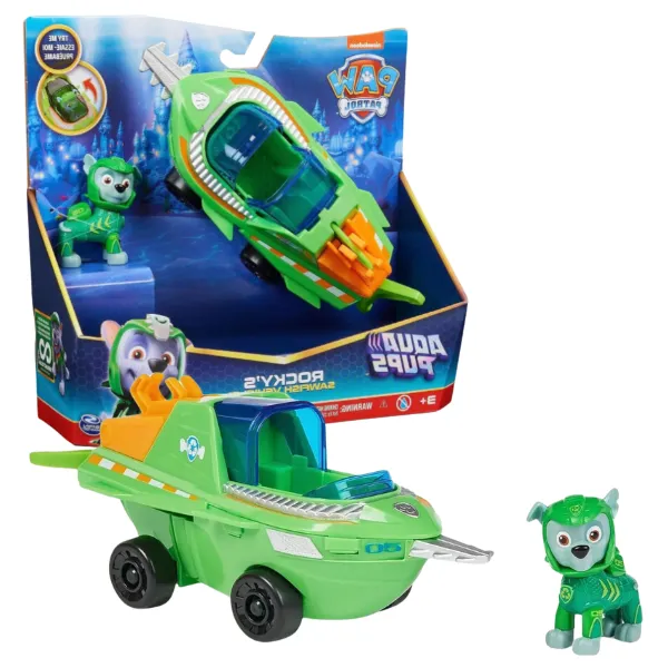 Vehicul Acvatic cu Figurină Rocky, seria „Patrula Cățelușilor”