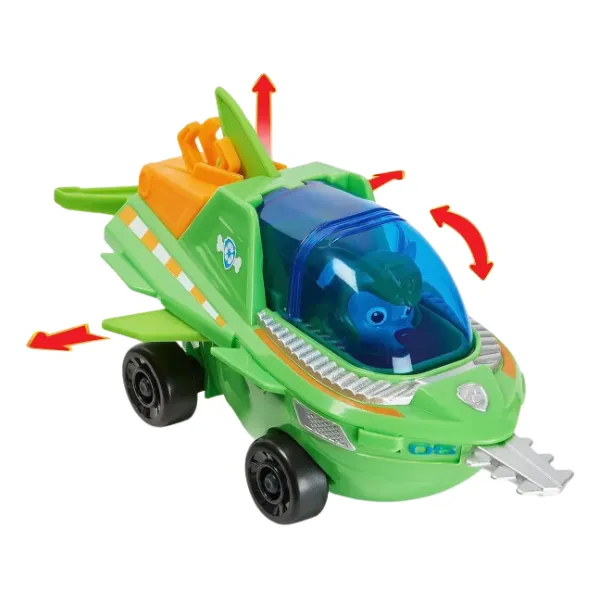 Vehicul Acvatic cu Figurină Rocky, seria „Patrula Cățelușilor”