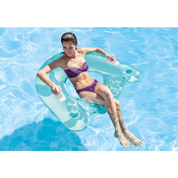Pluta gonflabila SIT’N FLOAT 152×99cm, 2 culori
