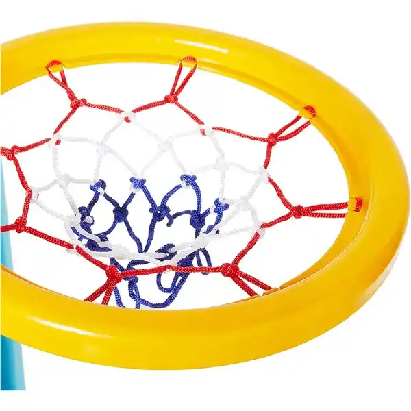 Tobogan cu leagăne și cerc de baschet "Drăguț"