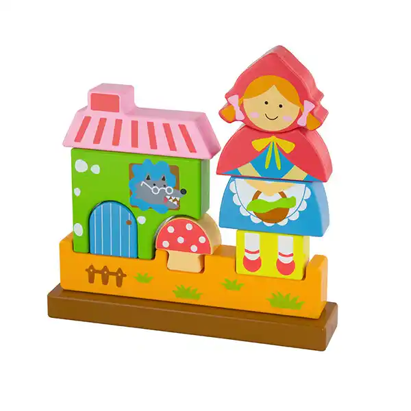 Магнитная деревянная игрушка “Красная Шапочка”