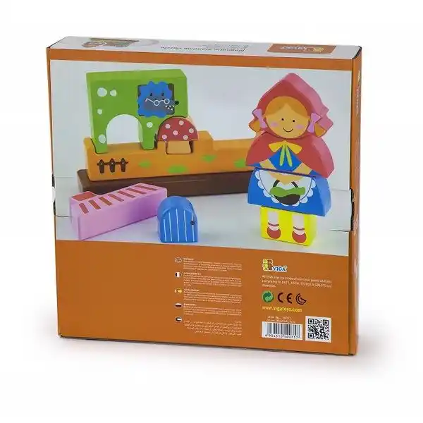 Магнитная деревянная игрушка “Красная Шапочка”