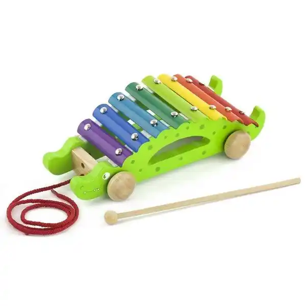 Каталка на веревке “Ксилофон – Крокодил”