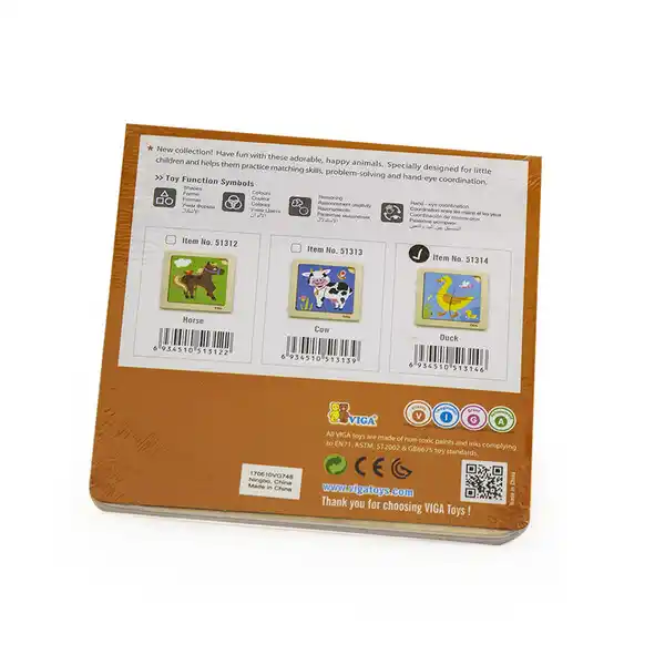 Деревянный мини-пазл “Утка”