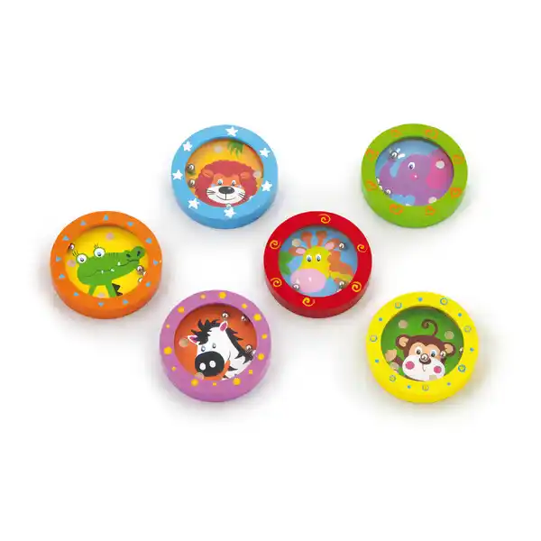 Деревянный лабиринт с металлическим шариком, в ассортименте