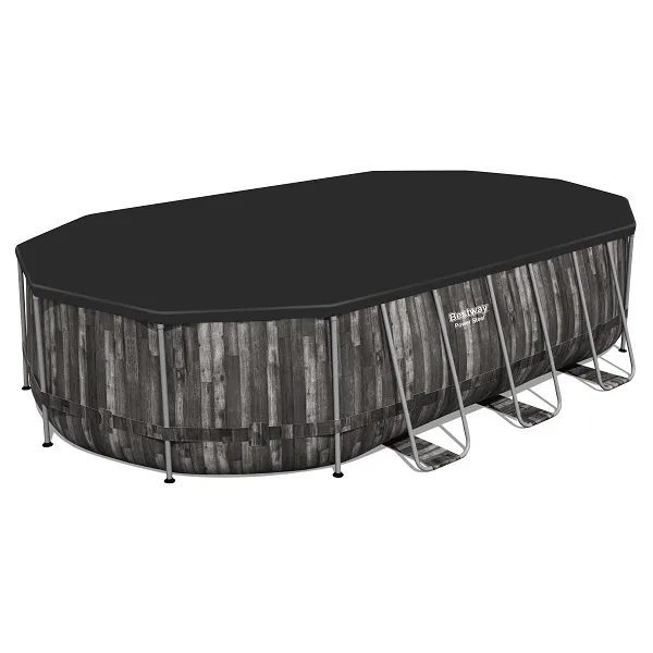 Piscina Power Steel Oval 610x366x122cm, 20241L, carcas metal
