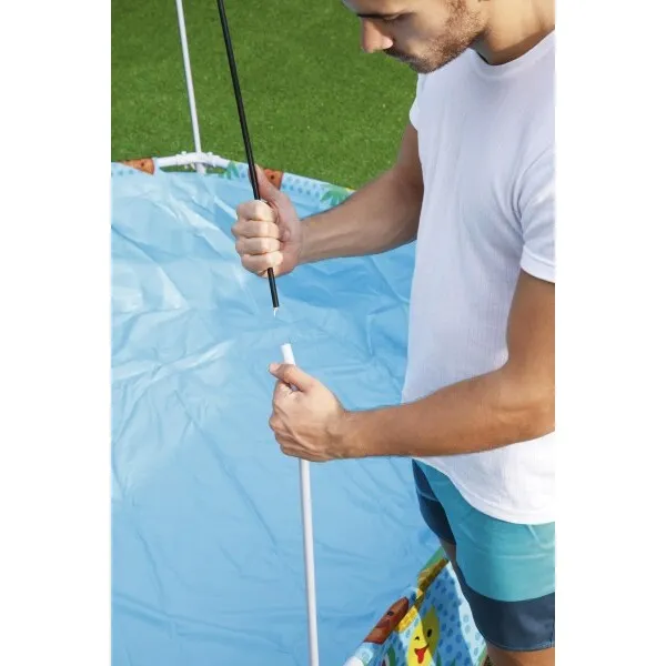 Piscina carcas My First Pool 244х51cm, 1688L cu baldachin, 3+