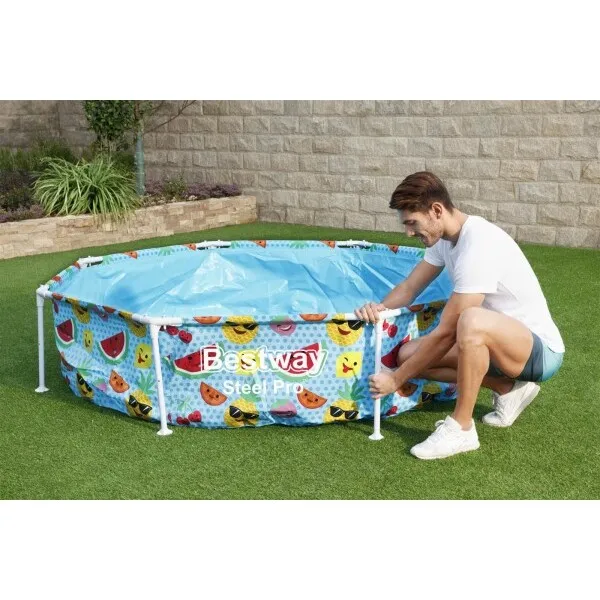 Piscina carcas My First Pool 244х51cm, 1688L cu baldachin, 3+