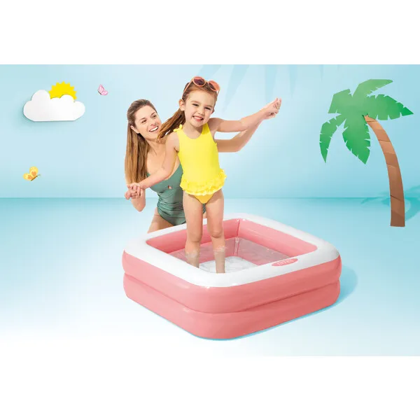 Bazin gonflabil cu baza moale 86x25cm, 57L, 1+