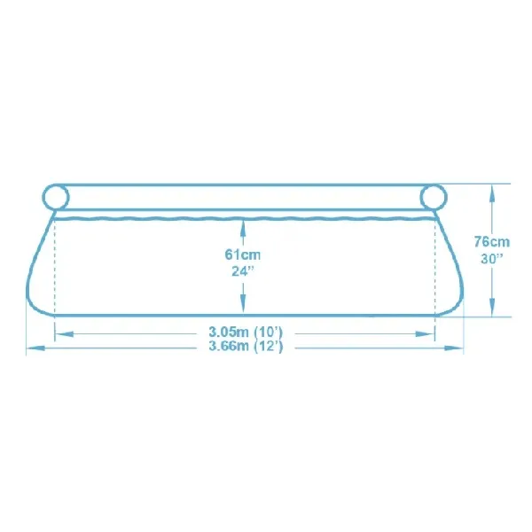 Piscina FAST SET 366x76cm, 5377L (pompa-filtru 1249L/ora)