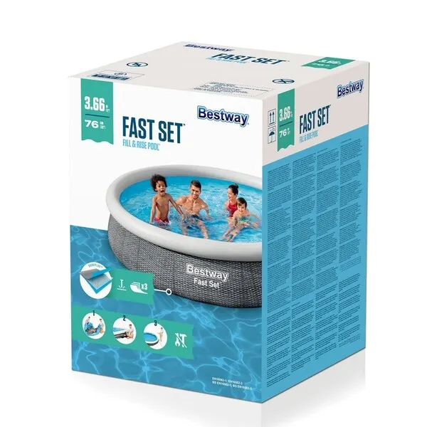 Piscina FAST SET 366x76cm, 5377L (pompa filtru 1249L/ora)