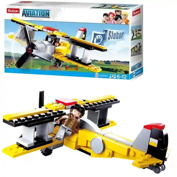 Set de construcție „Avion”, 120 elem.