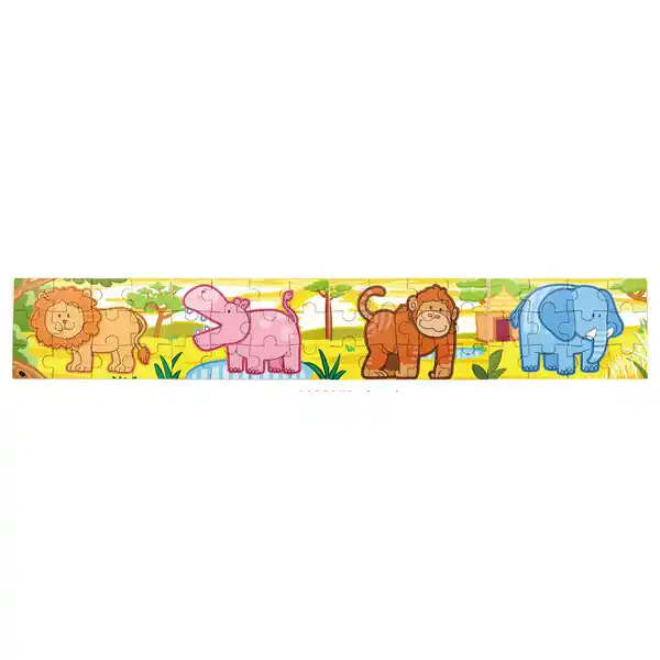 Набор деревянных пазлов  4 в 1 “Джунгли”