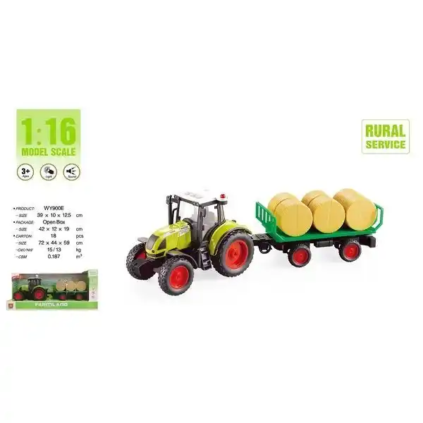 1:16 Инерционный трактор "Trailered Farm Tractor"