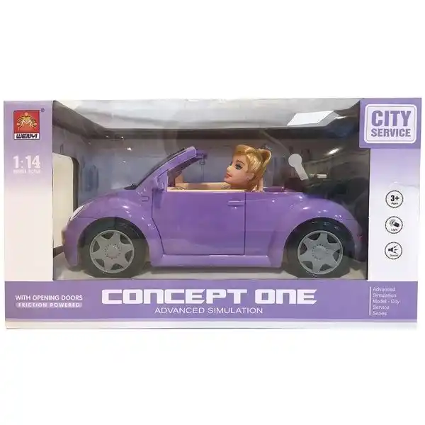 1:14 Инерционная Машина "Convertible New Beetle" (свет / звук)