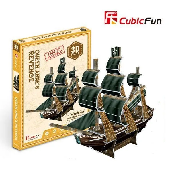 Cumpara  Puzzle-uri 3D - 3D пазл Мини-Пиратский Корабль “Месть королев..