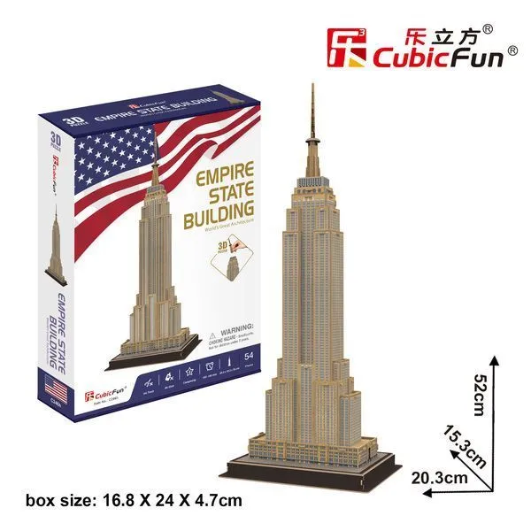 3D puzzle “Empire State Building”, 54 elemente