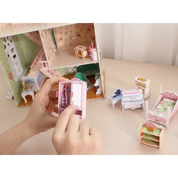 3D puzzle “Casă de păpuși de vis”, 160 elemente