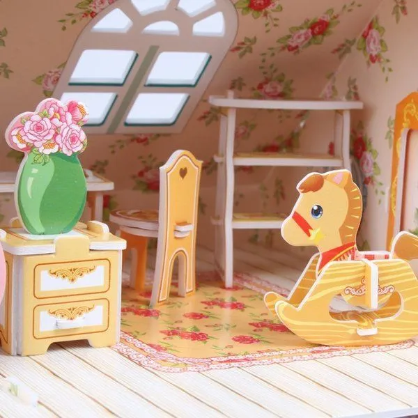 3D puzzle “Casă de păpuși de vis”, 160 elemente