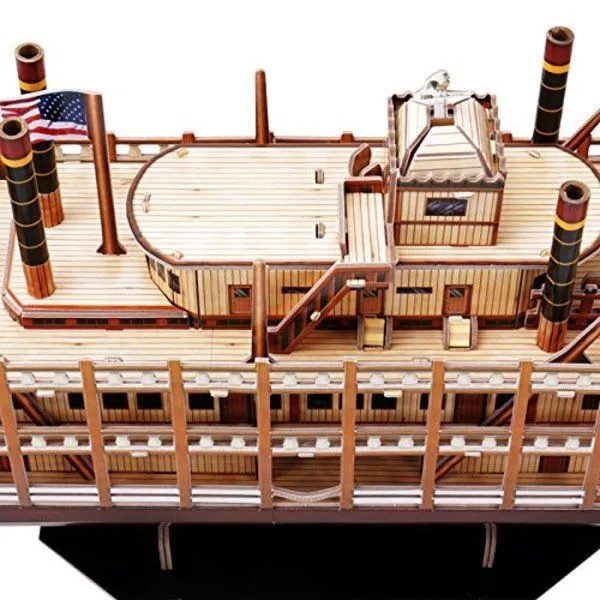 3D puzzle Vaporul cu aburi „Mississippi”, 142 elemente