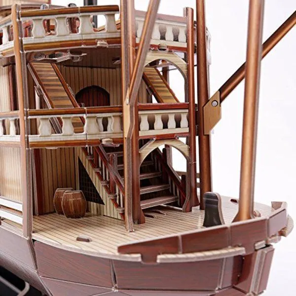 3D puzzle Vaporul cu aburi „Mississippi”, 142 elemente