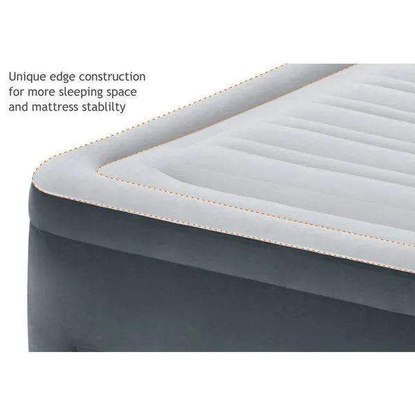 Saltea VELUR 152x203x46cm cu pompa incorporata, DELUXE