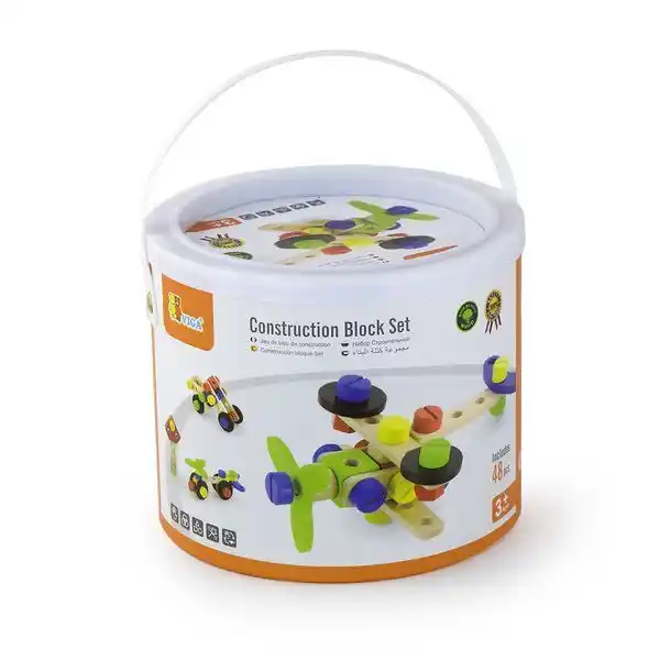 Constructor din lemn cu 48 elem.