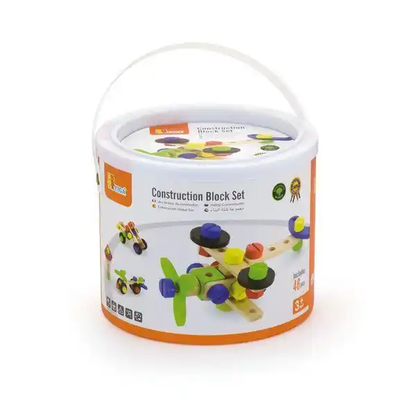 Constructor din lemn cu 48 elem.