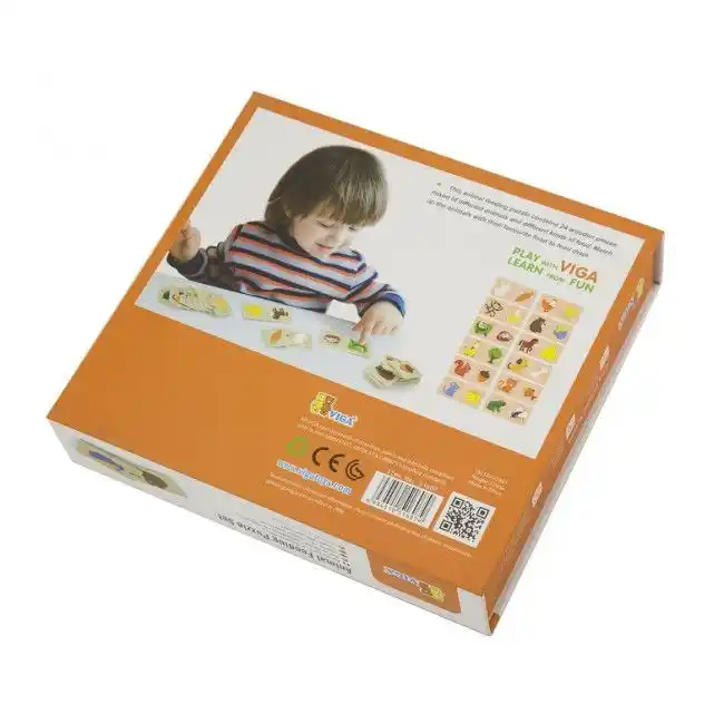 Логический пазл-игра “Что животные едят? ” 24 эл.