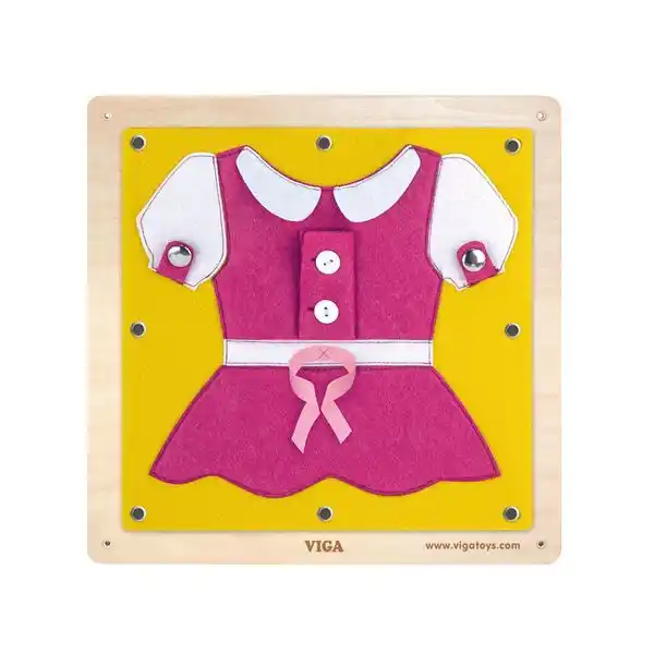 Бизиборд (настенный) “Одень и застегни”