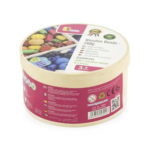 Деревянные бусины - 260г