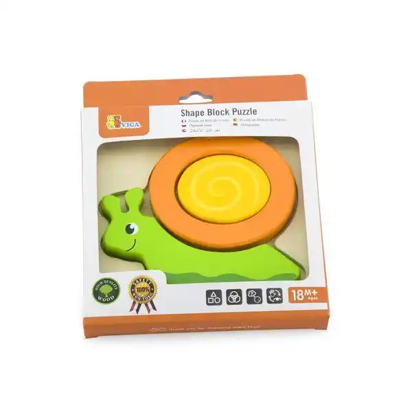 Мини-пазл с разными формами "Улитка"