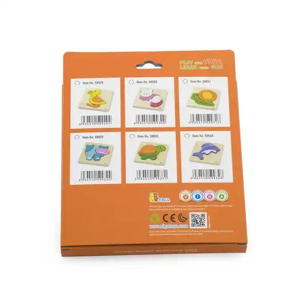 Мини-пазл с разными формами "Улитка"