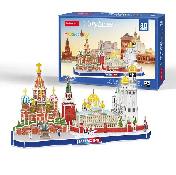 3D puzzle “Atracții turistice în Moscova”, 204 elemente
